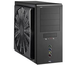 AEROCOOL PC skrinka I-Curve Pro + Ventilátor do PC skrinky Neon LED 120 mm - modrý + PC ventilátor Blade Master 120 mm + Gumené nožicky proti vibráciám pre ventilátor (4 ks)