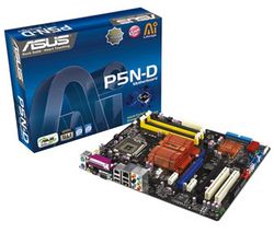 ASUS P5N-D - Socket 775 - Chipset 750i SLI - ATX + Kábel SATA II UV modrý - 60 cm (SATA2-60-BLUVV2)