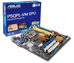 ASUS P5QPL-VM EPU - Socket 775 - Chipset G41 - Micro ATX + Kábel SATA II UV modrý - 60 cm (SATA2-60-BLUVV2)