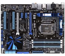 ASUS P7P55D DELUXE - Socket 1156 - Chipset P55 Express - ATX + Kábel SATA II UV modrý - 60 cm (SATA2-60-BLUVV2)