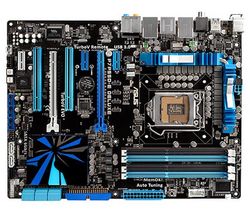 ASUS P7P55D-E Deluxe - Socket 1156 - Chipset P55 - ATX + Kábel SATA II UV modrý - 60 cm (SATA2-60-BLUVV2)