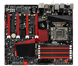 ASUS Rampage III Extreme - Socket 1366 - Chipset X58 - ATX + Kábel SATA II UV modrý - 60 cm (SATA2-60-BLUVV2)