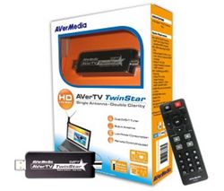 AVERMEDIA USB kľúč AVerTV TwinStar A825 + Čistiaci stlačený plyn mini 150 ml + Čistiaca pena pre obrazovky a klávesnice 150 ml