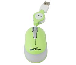 BLUESTORK Mini myš Bumpy - zelená + Hub 4 porty USB 2.0