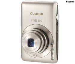 CANON Digital Ixus  130 strieborný  + Ultra Compact PIX leather case + Pamäťová karta SDHC 8 GB