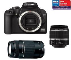 CANON EOS  1000D + objektív EF-S 18-55 mm + objektív EF 75-300 mm + Sada príslušenstva DSLR Kit 1