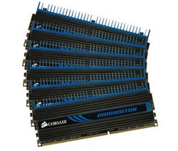 CORSAIR Pamäť PC Dominator 6 x 2 GB DDR3-1600 PC3-12800 CL8 (CMD12GX3M6A1600C8) + Zásobník 100 navlhčených utierok + Čistiaci stlačený plyn viacpozičný 252 ml + Čistiaca pena pre obrazovky a klávesnice 150 ml