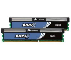 CORSAIR Pamäť PC XMS3 2 x 2 GB DDR3-1600 PC3-12800 CL8 (CMX4GX3M2A1600C8) + Zásobník 100 navlhčených utierok + Čistiaci stlačený plyn viacpozičný 252 ml + Náplň 100 vlhkých vreckoviek