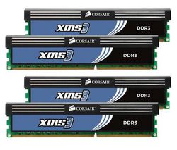 CORSAIR Pamäť PC XMS3 4 x 2 GB DDR3-1333 PC3-10666 CL9 (CMX8GX3M4A1333C9) + Čistiaci stlačený plyn viacpozičný 252 ml