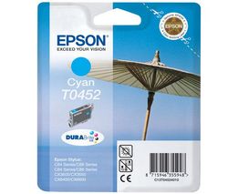 EPSON Náplň DuraBrite azúrová (C13T045240) + Kábel USB A samec/B samec 1,80m