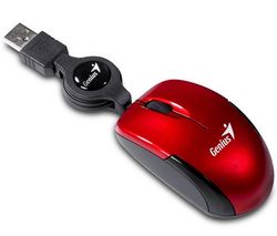 GENIUS Myš Micro Traveler Ruby + Hub USB 4 porty UH-10