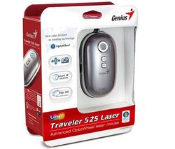 GENIUS Myš Traveler 525 - strieborná + Hub 7 portov USB 2.0 + Zásobník 100 navlhčených utierok