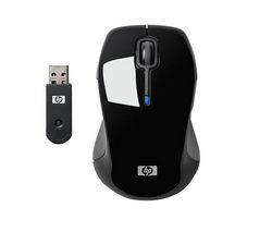 HP Myš Wireless Comfort Mouse - čierna + Hub 4 porty USB 2.0 + Kábel USB 2.0 A samec/samica - 5 m (MC922AMF-5M)