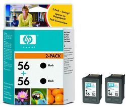 HP Sada 2 náplňe No 56 - Cierna + Kábel USB A samec/B samec 1,80m