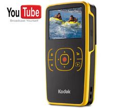 KODAK Vrecková videokamera Zx1 - žltá + Hub USB 4 porty UH-10 + Zásobník 100 navlhčených utierok + Čistiaci stlačený plyn viacpozičný 252 ml + Náplň 100 vlhkých vreckoviek