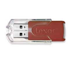 LEXAR USB kľúč JumpDrive FireFly 16 GB - červený  + Čistiaci stlačený plyn viacpozičný 252 ml