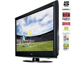 LG LCD televízor 37LD420 + Stolík TV Esse - biely