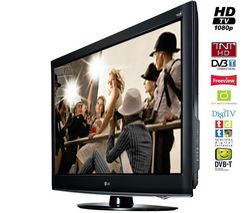 LG LCD televízor 47LD420 + Stolík pod televízor - čierny