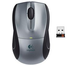 LOGITECH Bezdrôtová myš Wireless Mouse M505 - strieborná + Náplň 100 vlhkých vreckoviek + Zásobník 100 navlhčených utierok