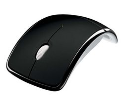 MICROSOFT Bezdrôtová laserová myš Arc Mouse pre notebook + Náplň 100 vlhkých vreckoviek + Zásobník 100 navlhčených utierok