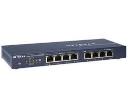 NETGEAR Switch Ethernet auto-napájaný 8 portov 10/100 Mb FS108P + Čistiaci stlačený plyn mini 150 ml + Čistiaci univerzálny sprej 250 ml