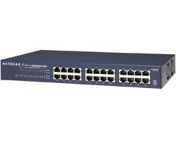 NETGEAR Switch Ethernet Gigabit 24 portov 10/100/1000 Mb JGS524 + Kábel Ethernet RJ45  prekrížený (kategória 5), 1 m