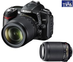 NIKON D90 + objektív AF-S VR DX 18-55 + objektív AF-S VR DX 55-200 + Ľahký statív Trepix