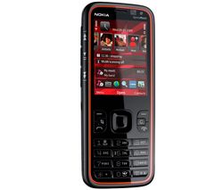 NOKIA 5630 Xpress Music - ciernočervená + Univerzálne puzdro CP353