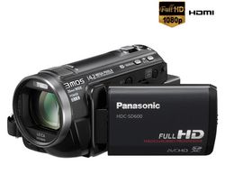 PANASONIC HD videokamera HDC-SD600 + Pamäťová karta SDHC 16 GB + Kábel HDMi samec/HDMi mini samec (2m)