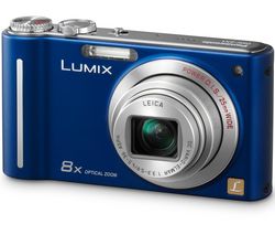 PANASONIC Lumix  DMC-ZX1 modrý + Kožené púzdro Pix - modré + Pamäťová karta SDHC 8 GB + Batéria DMW-BCG10