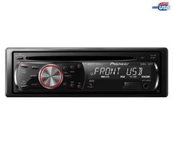 PIONEER Autorádio CD/MP3 USB DEH-2200UB + Kábel Tug'n Block jack samec 3,5 mm/2,5 mm + Puzdro pre celný kryt autorádia EFA100