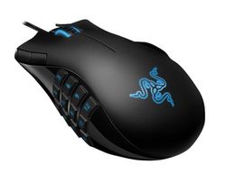 RAZER Laserová myš MMO Naga + Zásobník 100 navlhčených utierok + Čistiaci stlačený plyn viacpozičný 252 ml + Náplň 100 vlhkých vreckoviek