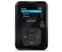 SANDISK MP3 prehrávač Radio FM Sansa Clip+ 2 GB - čierny + Slúchadlá EP-190