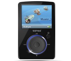 SANDISK MP3 prehrávač Sansa Fuze FM 8 GB čierny + Slúchadlá EP-190