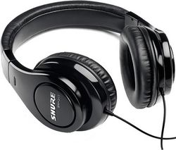 SHURE Stereo slúchadlá SRH240 + Predl?ovaeka Jack 3,52 mm -nastavenie hlasitosti a inter mono/stereo - Pozlátený - 3 m