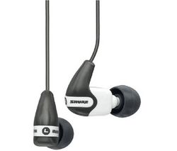 SHURE Vnútroušné slúchadlá SE210 biele + Rozdvojka zásuvky jack 3.5mm