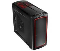 THERMALTAKE PC skrinka Element S (VK60001W2Z) + Ventilátor do PC skrinky Neon LED 120 mm - červený + PC ventilátor Blade Master 120 mm + Gumené nožicky proti vibráciám pre ventilátor (4 ks)