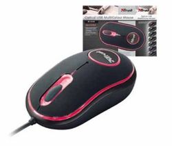 TRUST Myš Optical USB MultiColour Mouse MI-2330 + Hub 2-v-1 7 Portov USB 2.0 + Zásobník 100 navlhčených utierok