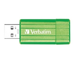 VERBATIM USB kľúč Store'n' Go PinStripe 4 GB - eukalyptovo zelený